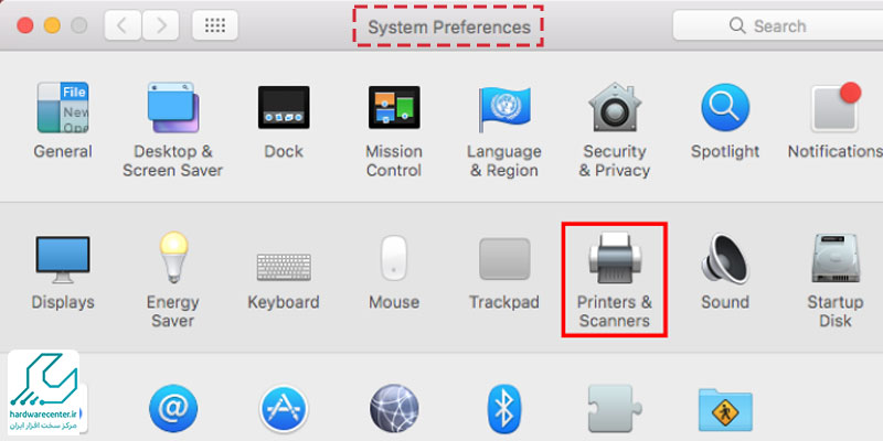 نصب پرینتر در Mac OS